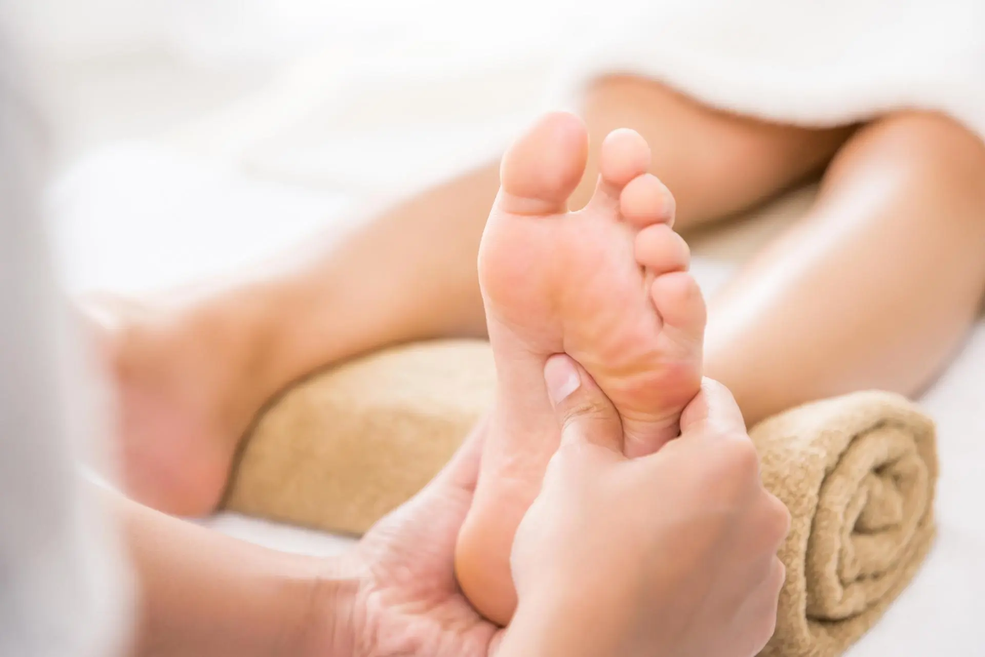 A therapeutic foot massage focusing on reflexology points at Stanford Massage Wellness Beauty, a Beauty And Wellness Store in Menlo Park