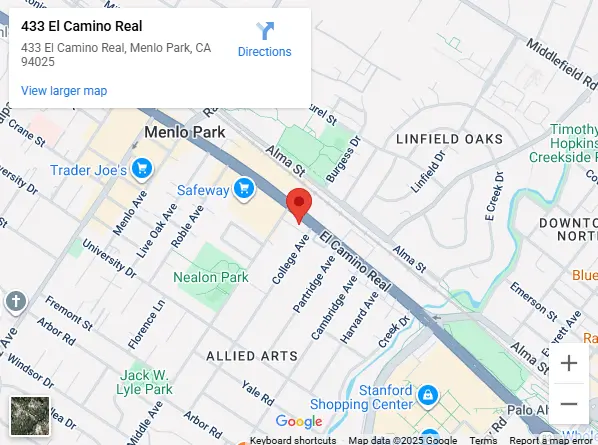 Location, 433 El Camino Real, Menlo Park, CA 94025